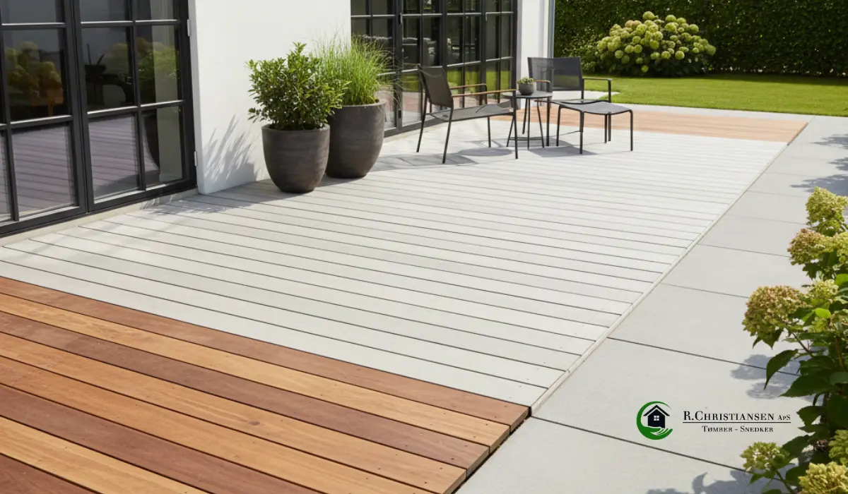 Materialevalg til udendørs terrasse – træ, komposit, beton
